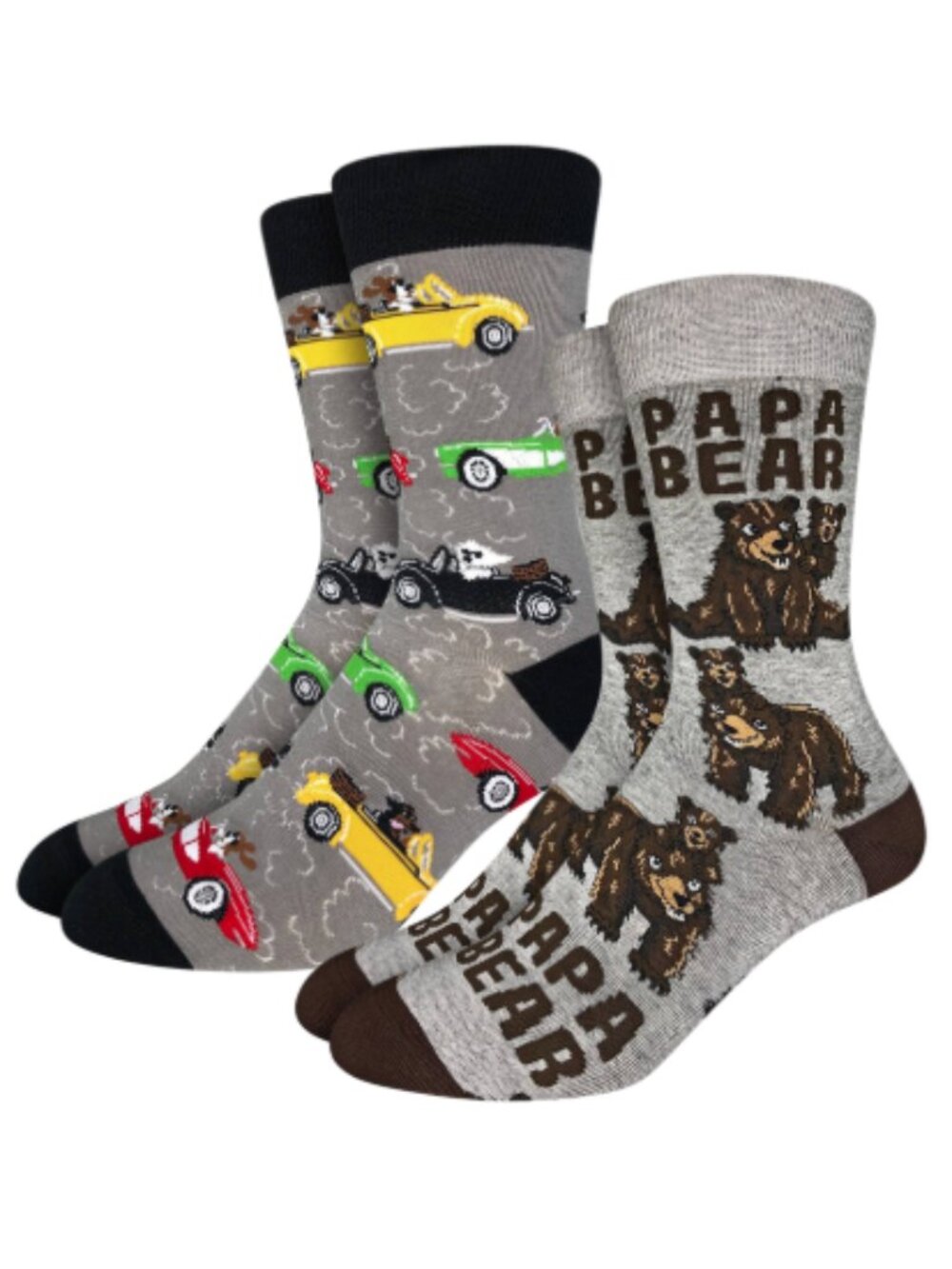 Men's Good Luck Sock Crew Socks | Cars in Cars Socks | NWT